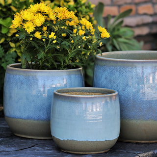 Glazed Artisan Seaside Blue Pottery