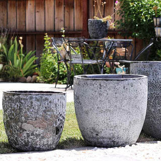 Textured Pottery Black Shell