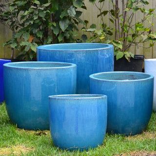 Egg Shell Pottery- Falling Aqua