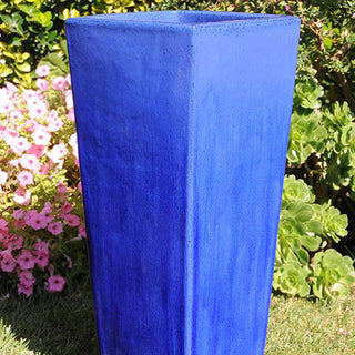 Mediterranean Blue Pottery - Slim Large, Tapered