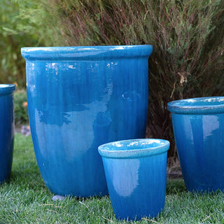 Caribbean Blue Pottery Simple Edge