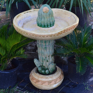 Desert Sombrero Birdbath