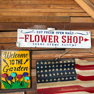 Flower Shop Wall Sign