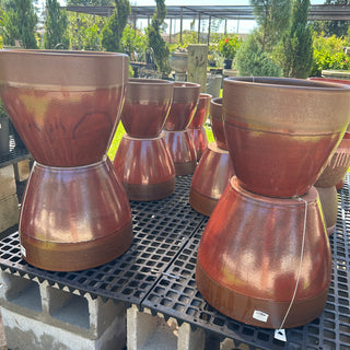 Low Egg Pot - Red