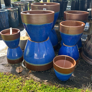 Low Egg Pot - Blue