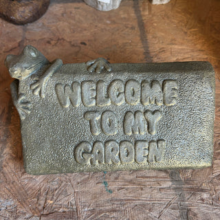 Welcome To My Garden Stone